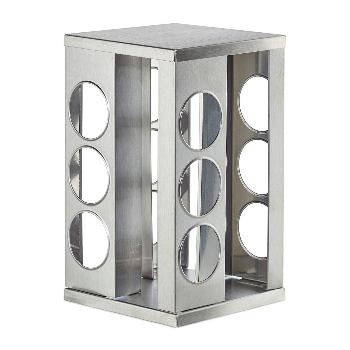 Rotating spice rack with 12 spice jars