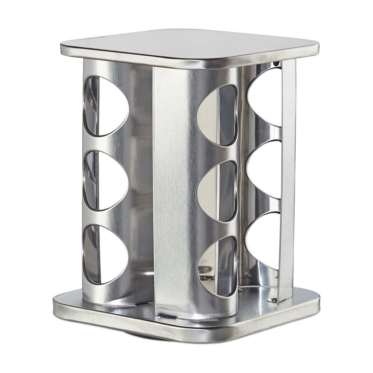Rotating spice rack with 12 spice jars