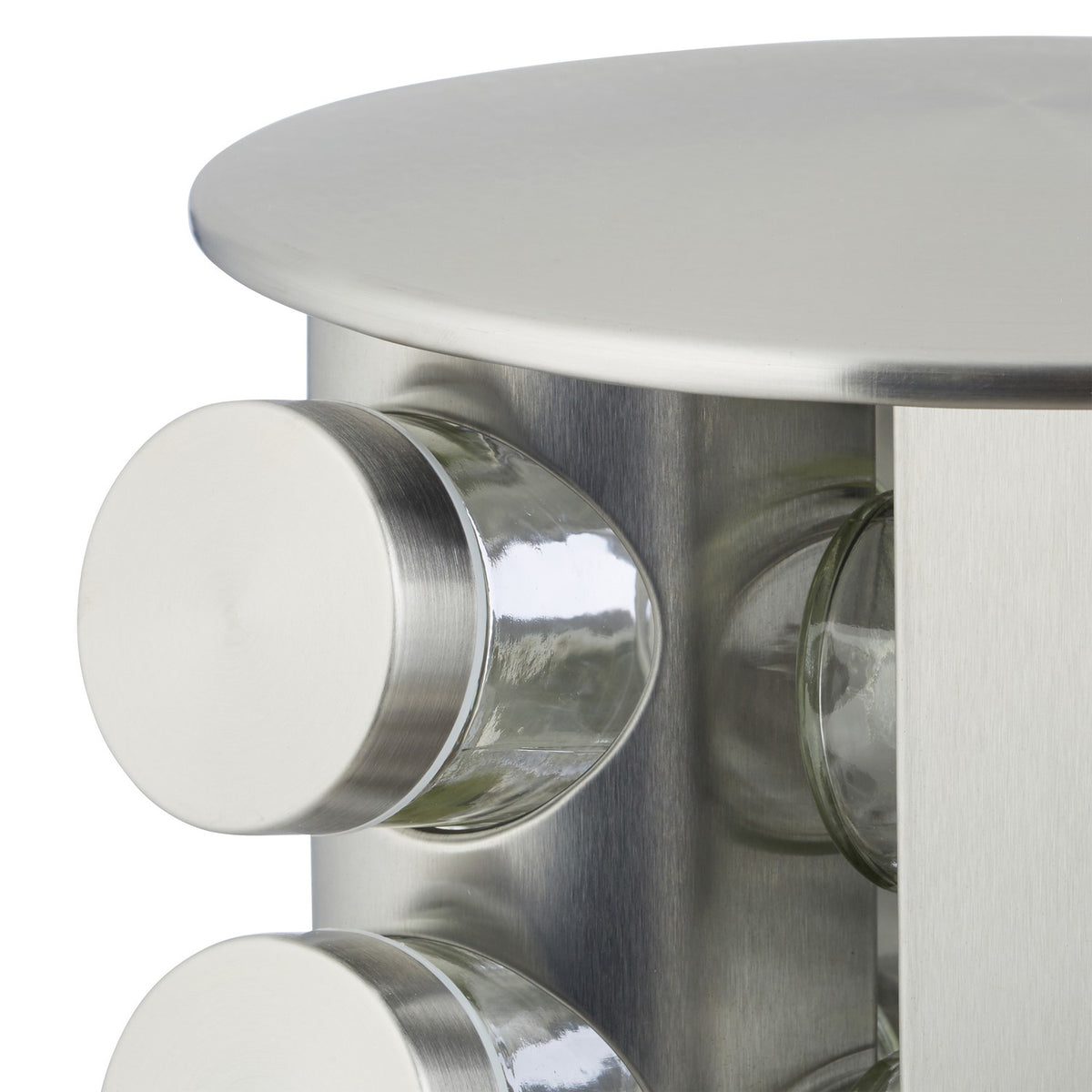 Rotating spice rack with 16 spice jars