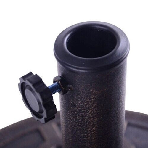 Round Bronze Umbrella Base, Fits 38mm/48mm Poles