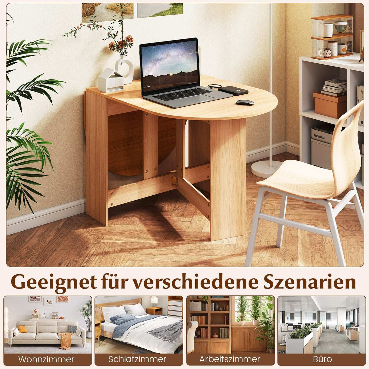Round Folding Balcony Table – Space-Saving, Versatile Design