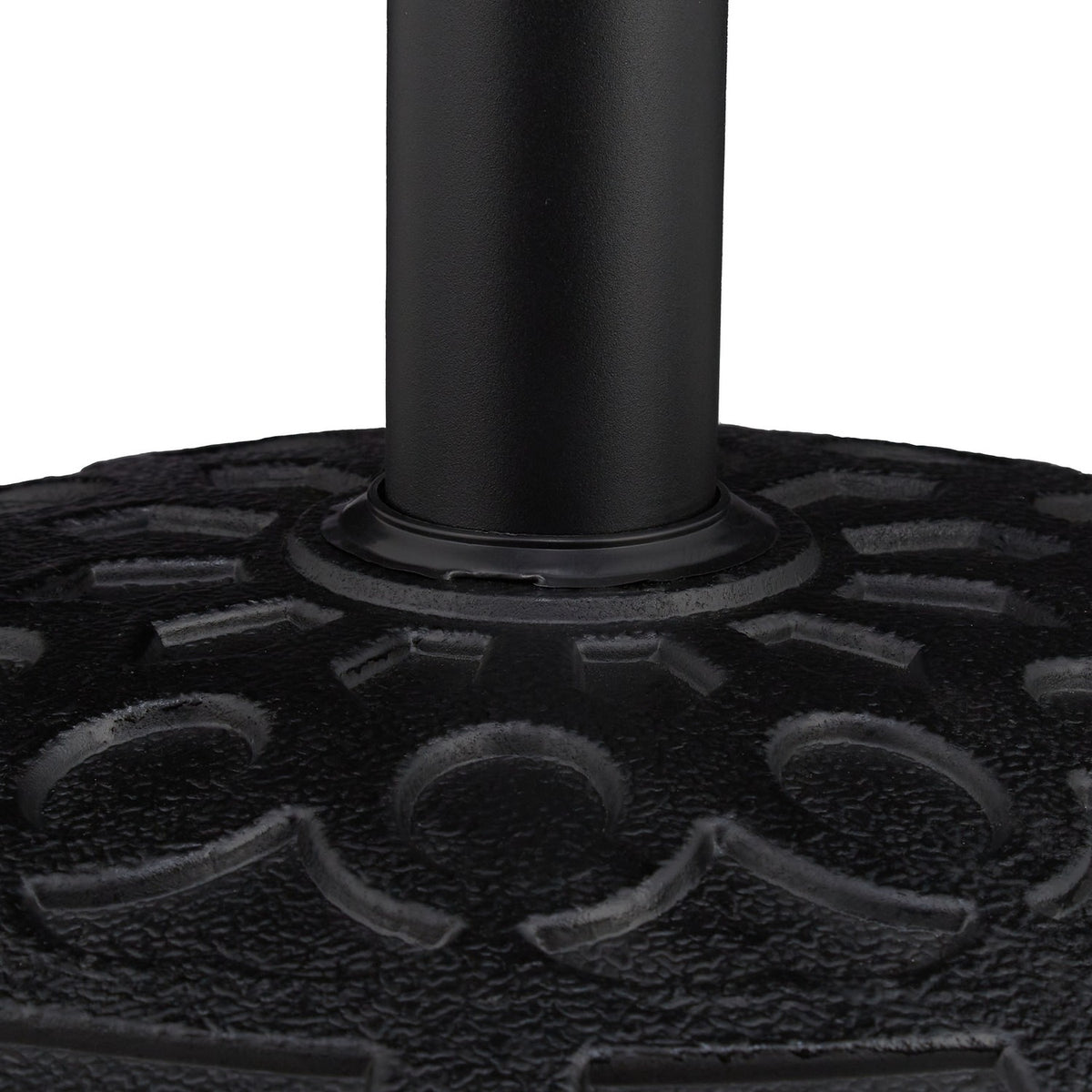Round Parasol Stand in Black