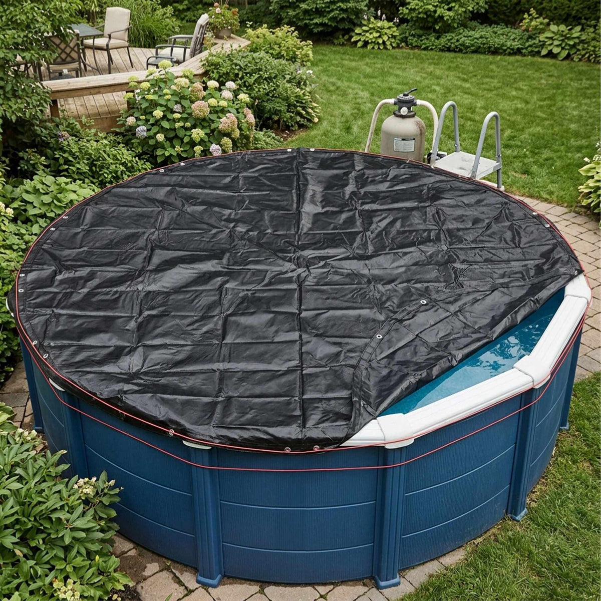 Round Pool Cover, UV-Resistant, 366 cm