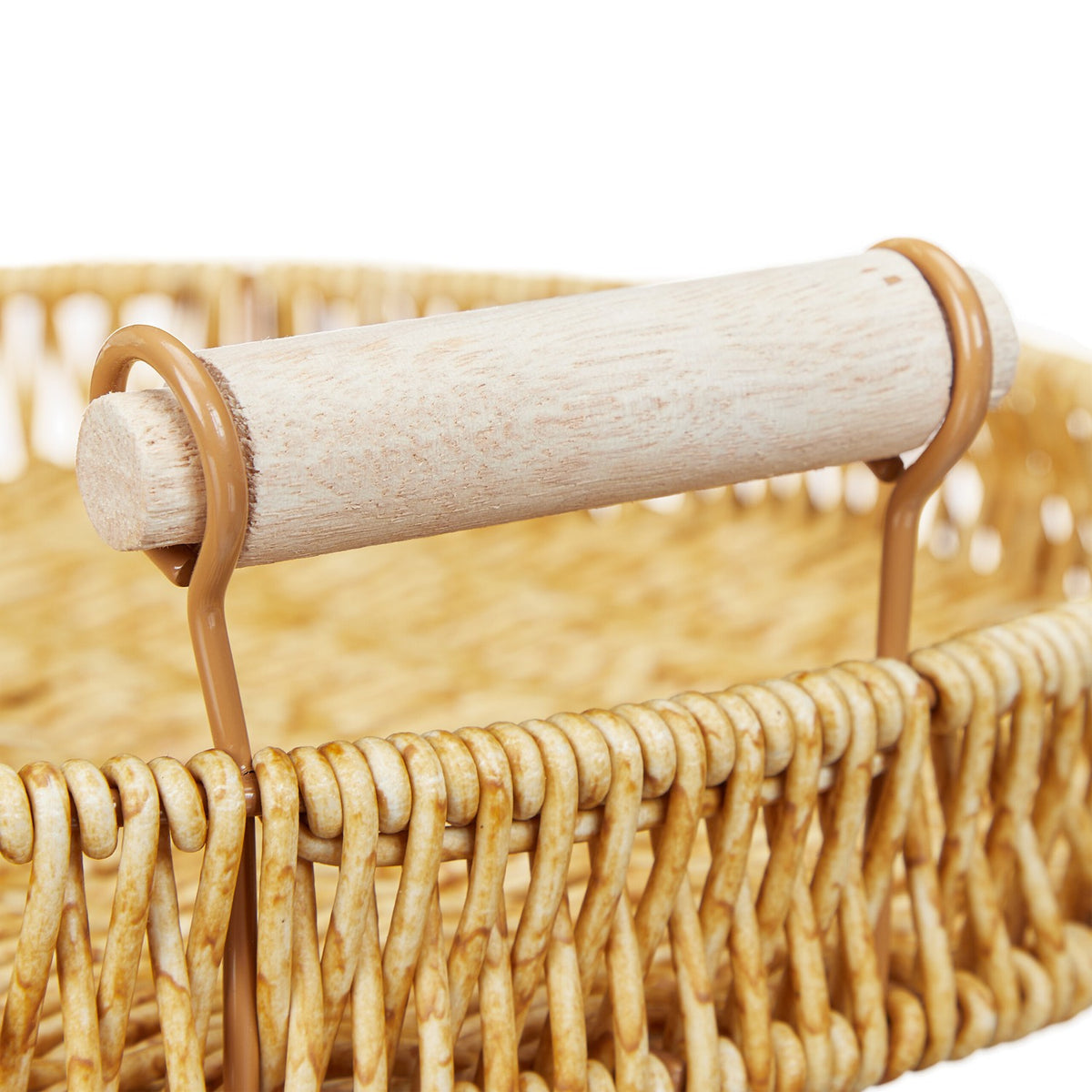 Round Serving Tray Set, Woven Plant Fiber, 3 Sizes