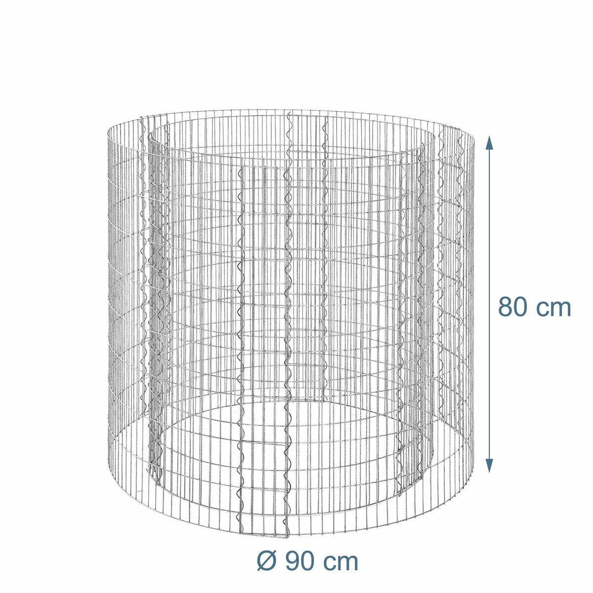 Round Steel Gabion for Planting – 90 x 80 cm