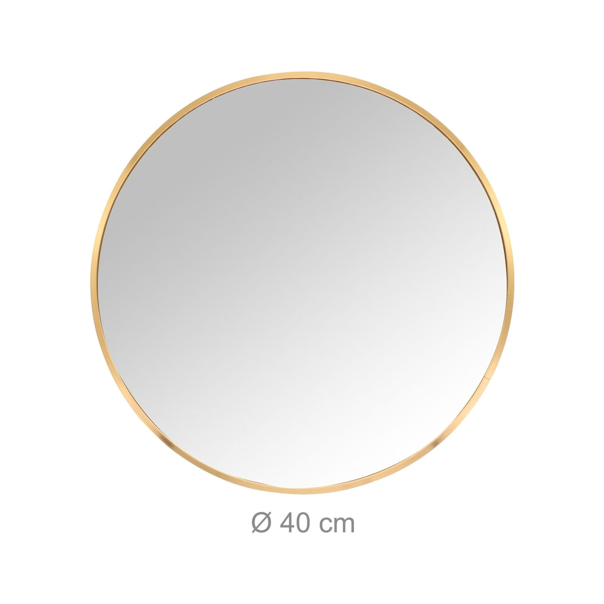 Round Wall Mirror, Metal Frame, Decorative & Functional