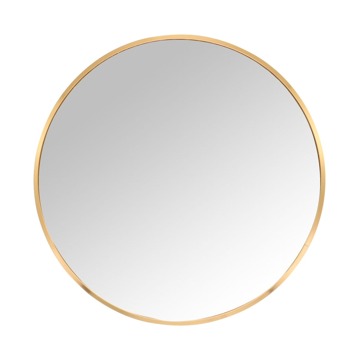 Round Wall Mirror, Metal Frame, Decorative/Vanity Use