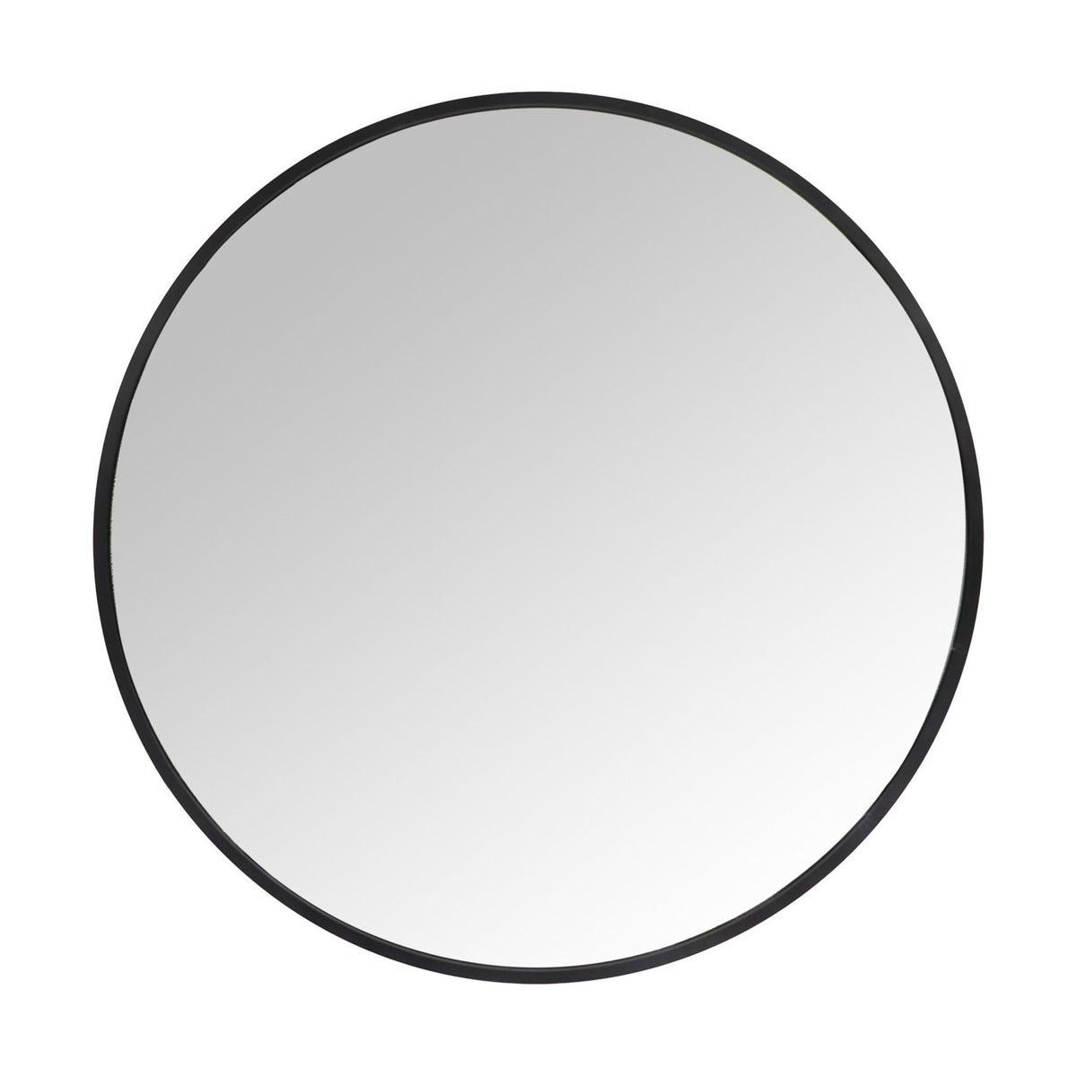 Round Wall Mirror – Metal Frame, Decorative, Versatile