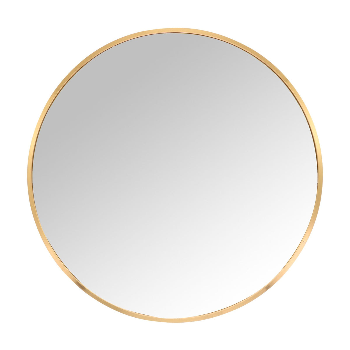Round Wall Mirror – Metal Frame, Decorative, Versatile