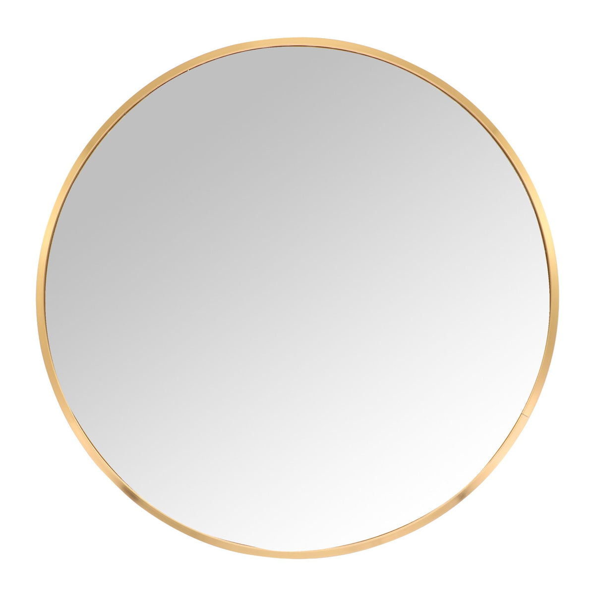Round Wall Mirror with Metal Frame – Decorative & Functional