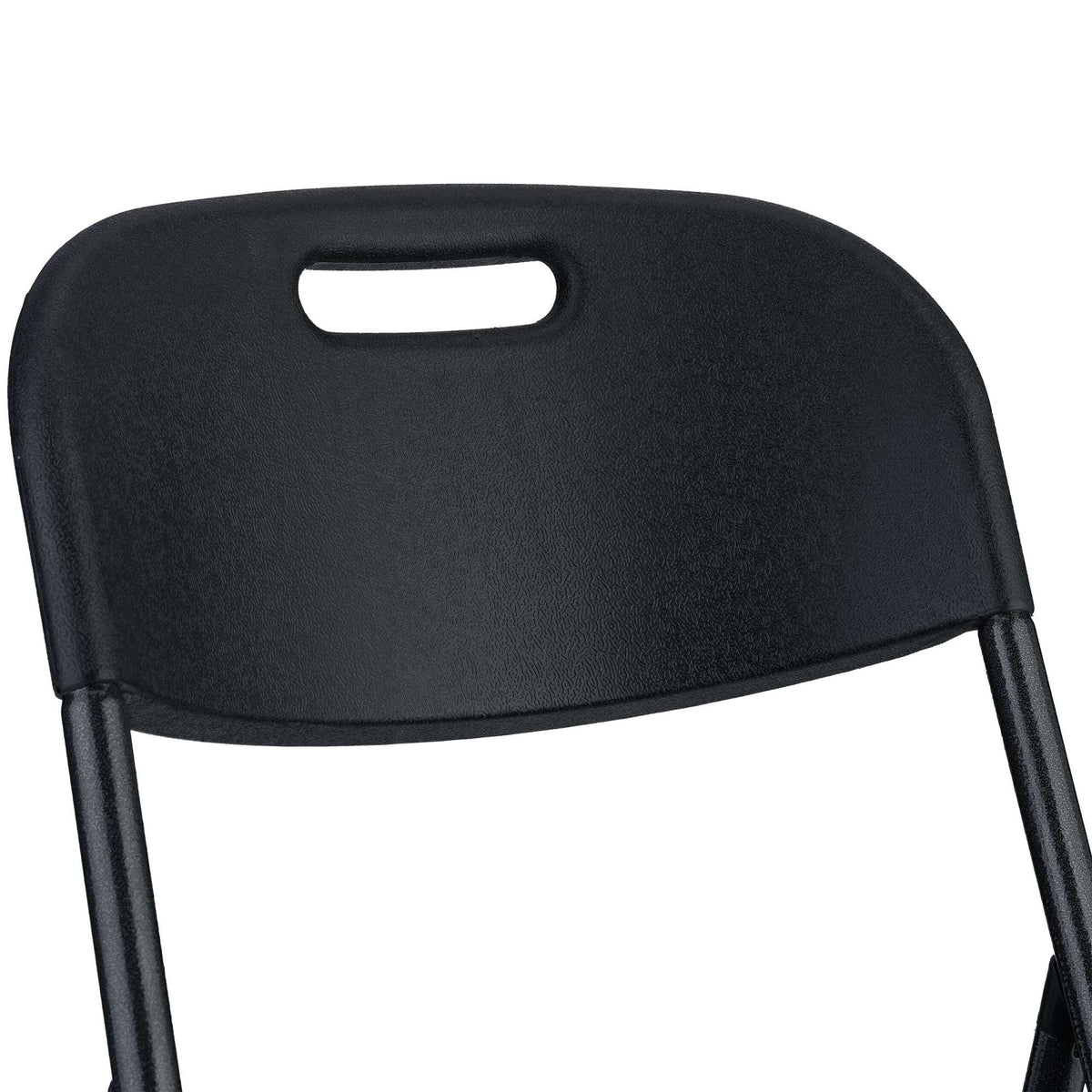 Round garden table in rattan look