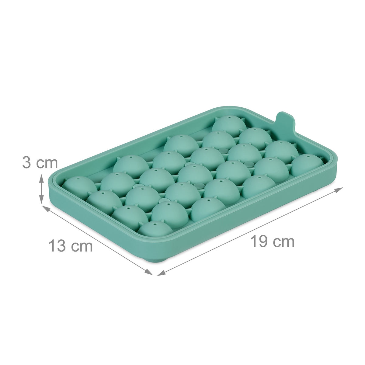 Round silicone ice cube mold, set of 4