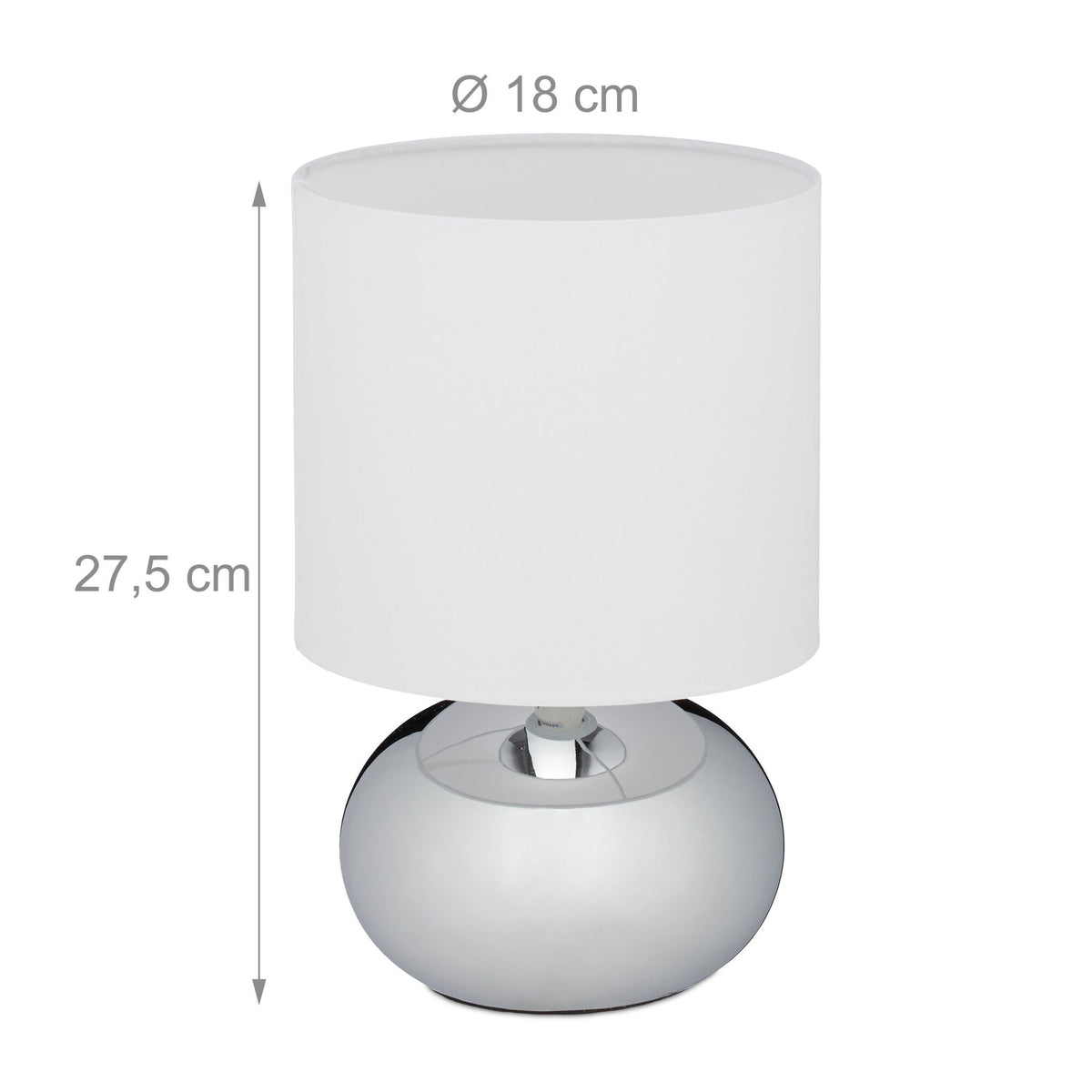 Round table lamp with touch function