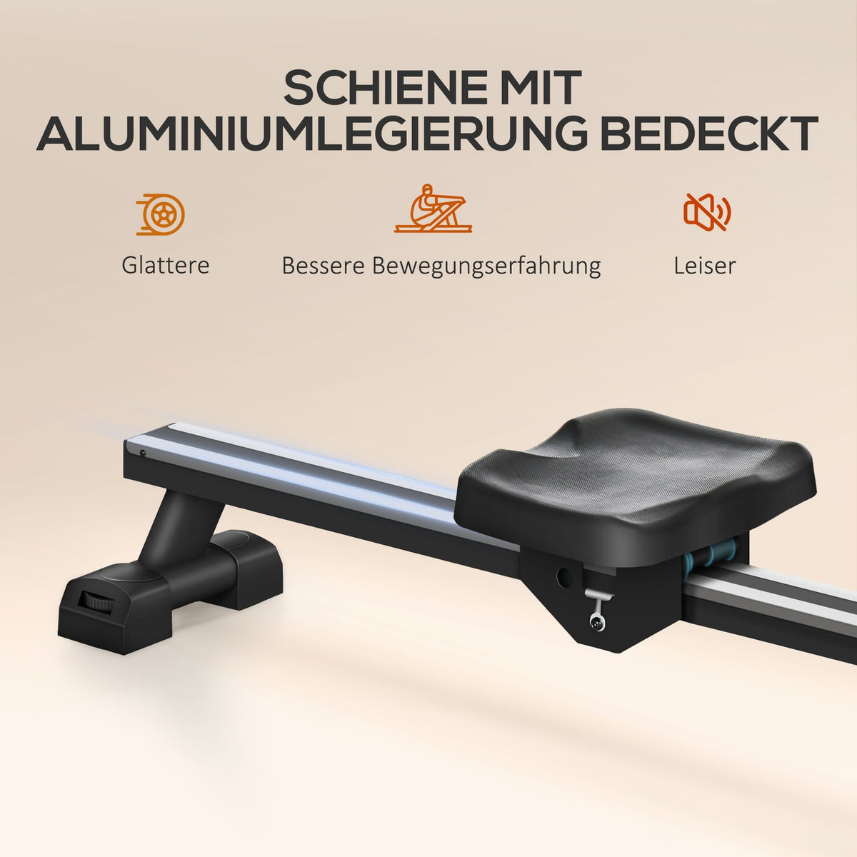Rowing machine for home, foldable rowing machine with water resistance, water rowing machine with LCD display, tablet stand, wheels