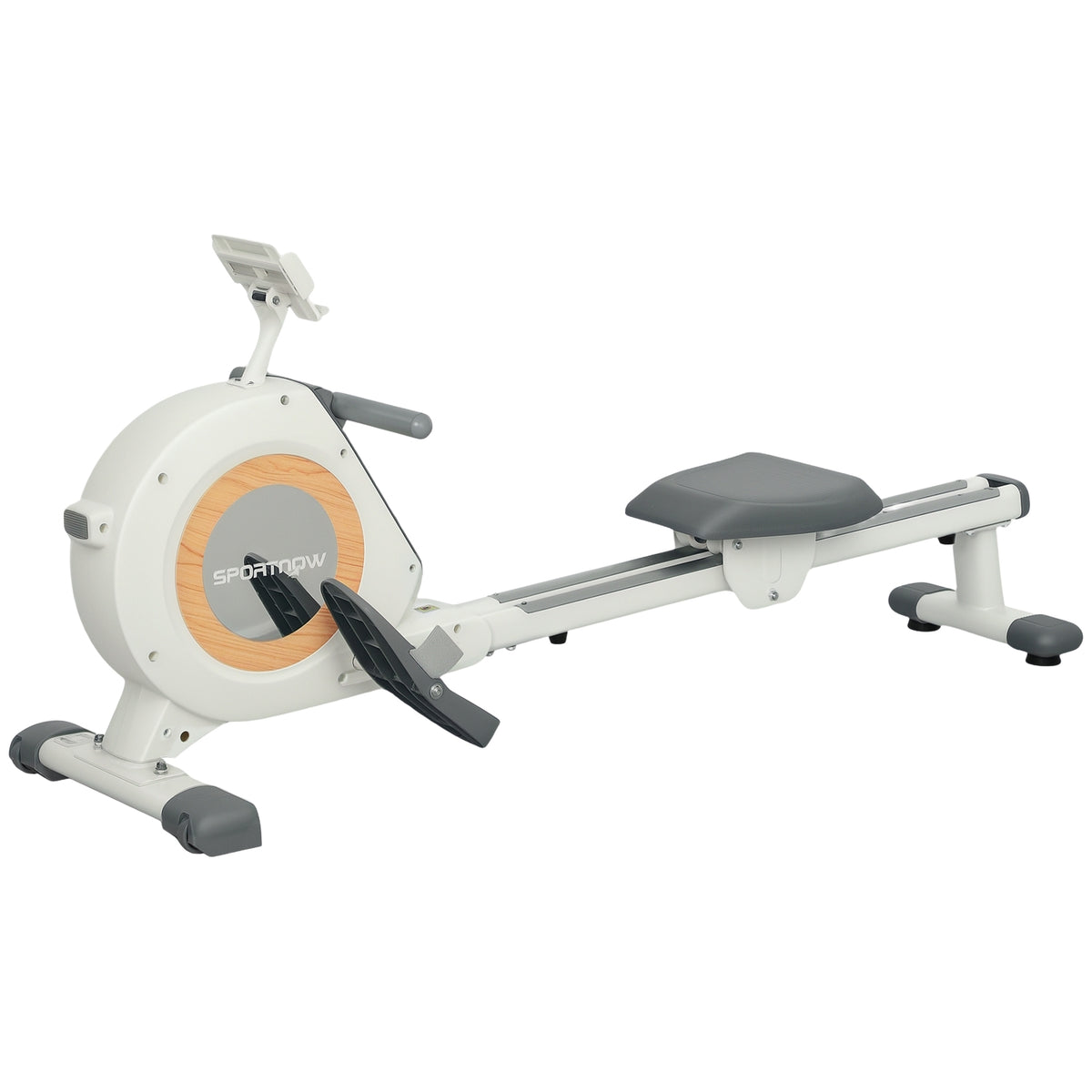 Rowing machine for home, magnetic rowing machine with 16 resistance levels, LCD monitor, rowing machine with phone/IPAD holder, for cardio training, load capacity up to 150kg