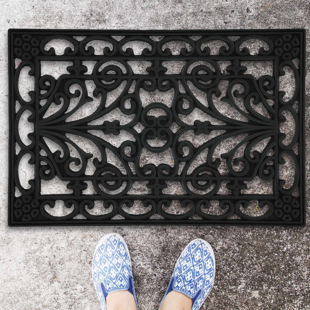 Rubber door mat