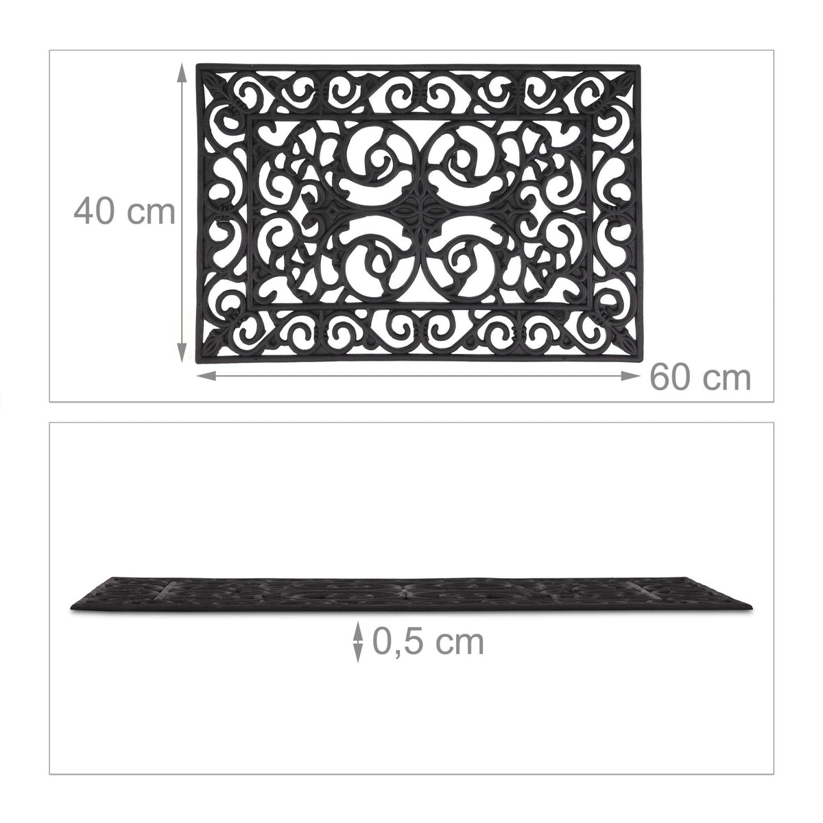Rubber door mat