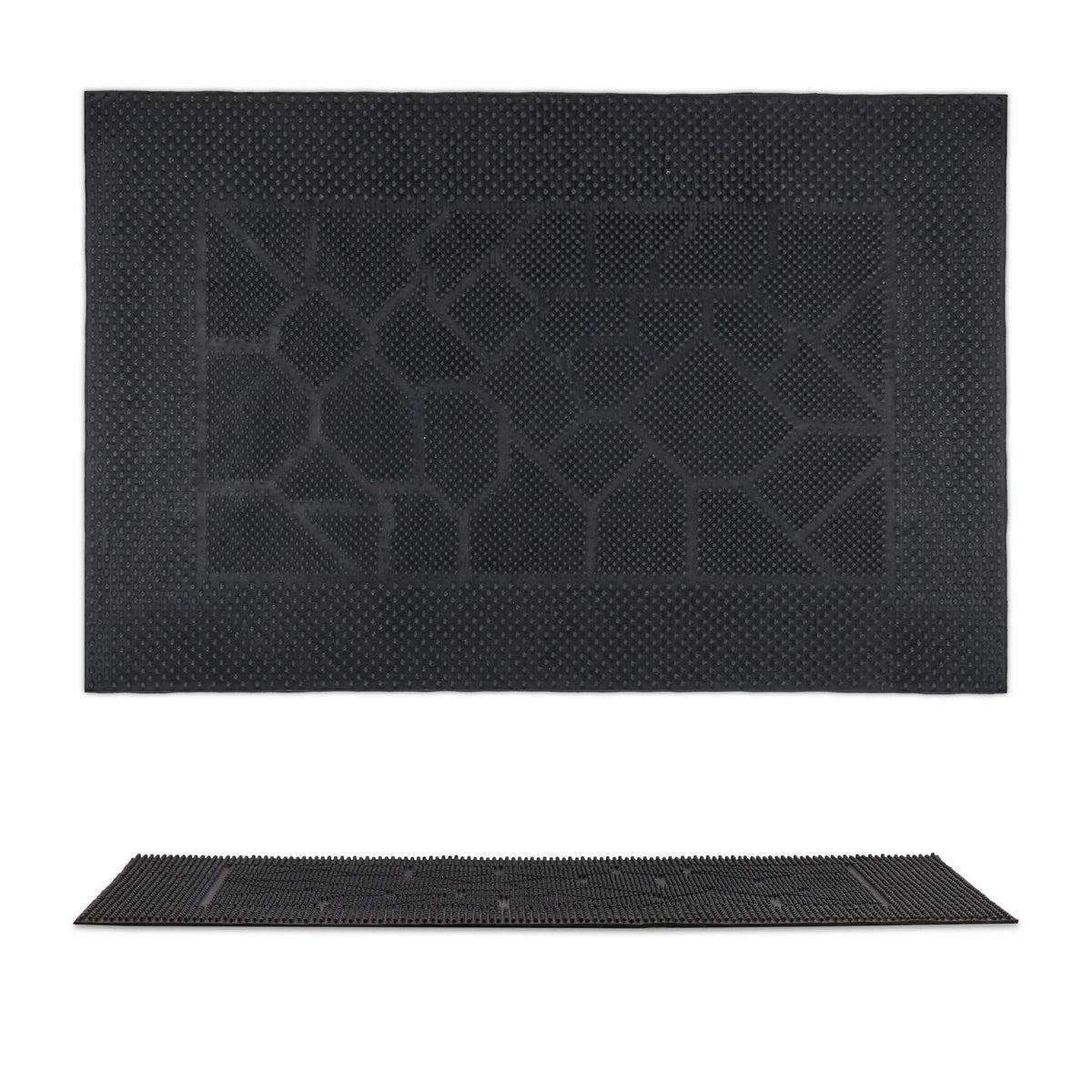 Rubber doormat with pattern
