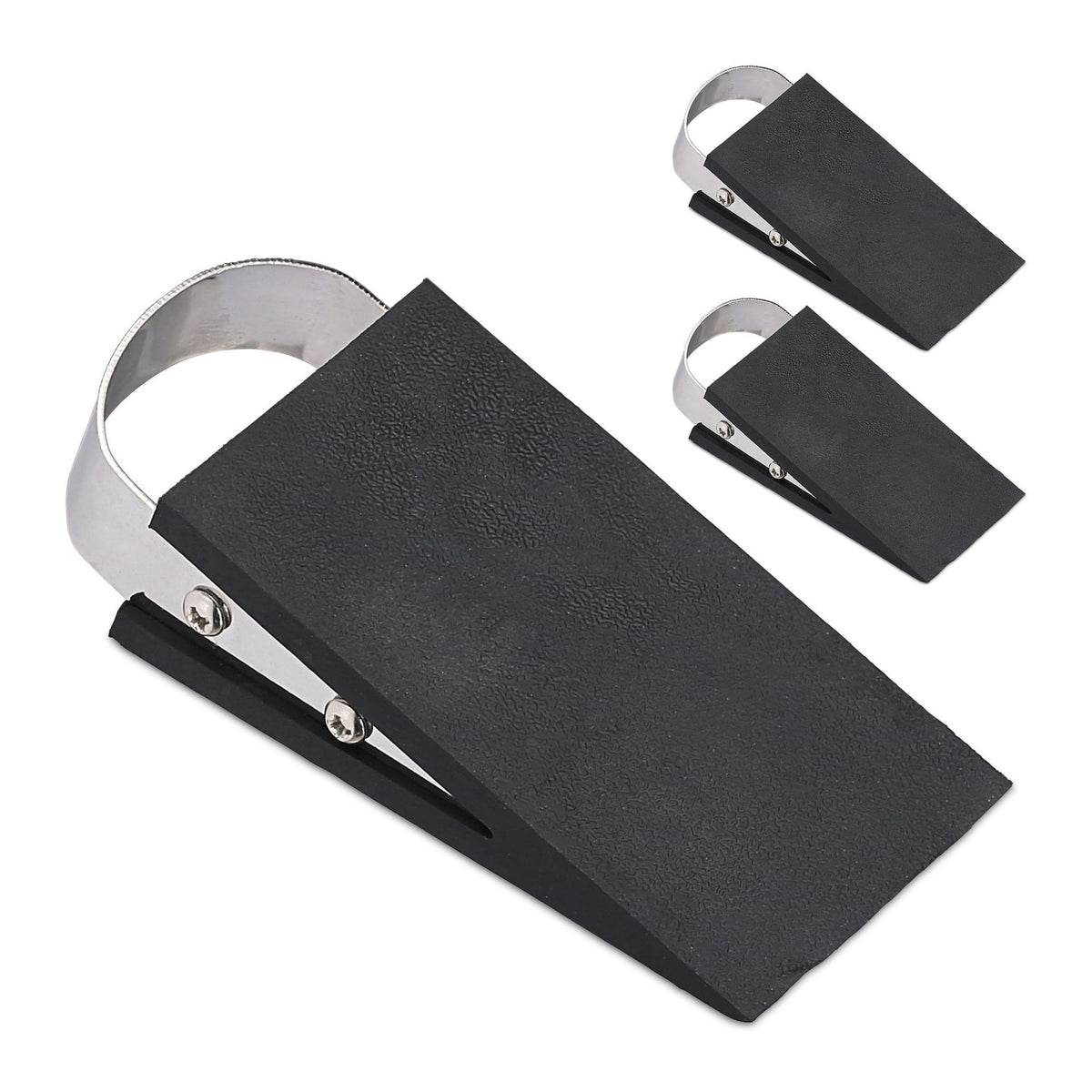 Rubber door wedges set of 3.
