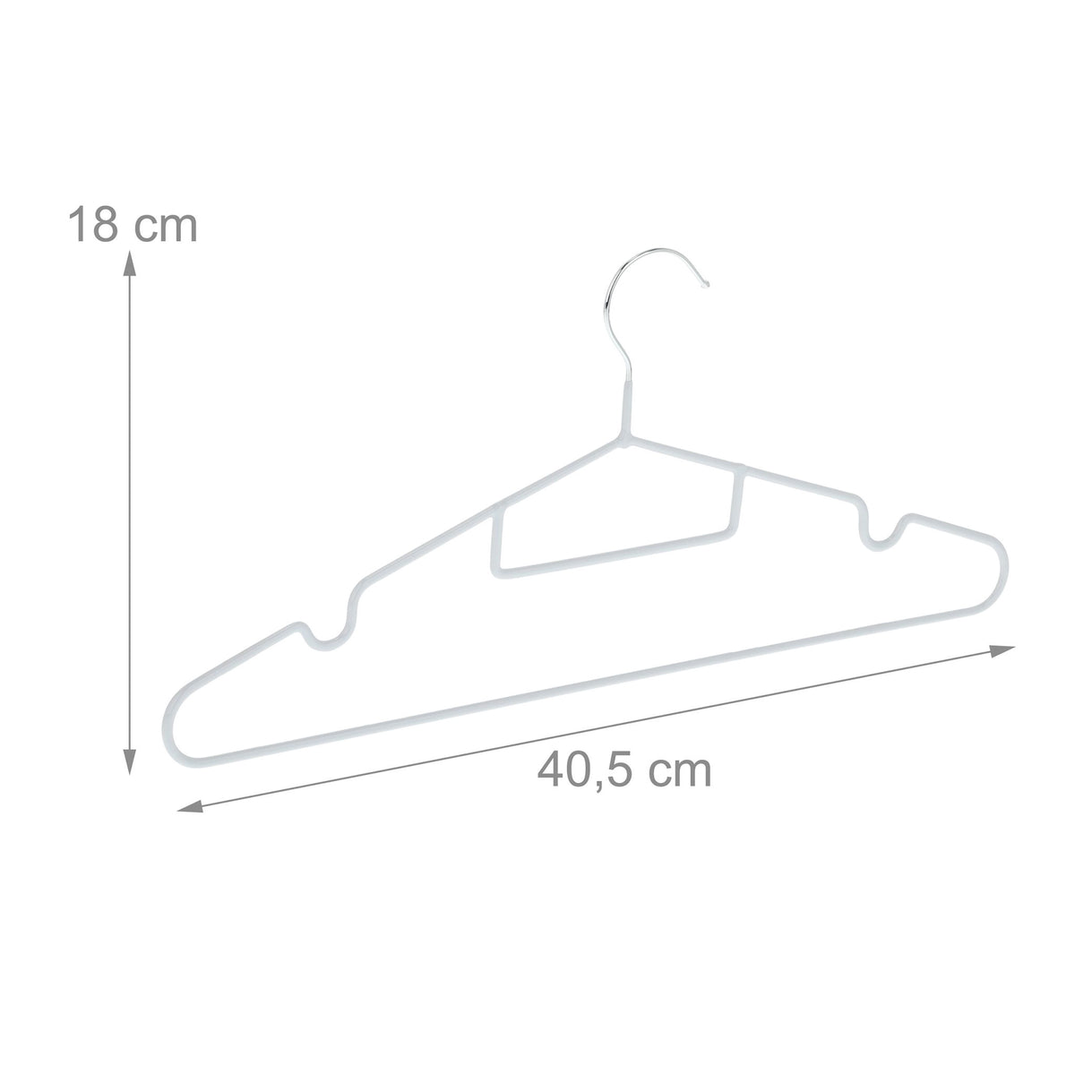 Rubberized coat hangers in a set of 24