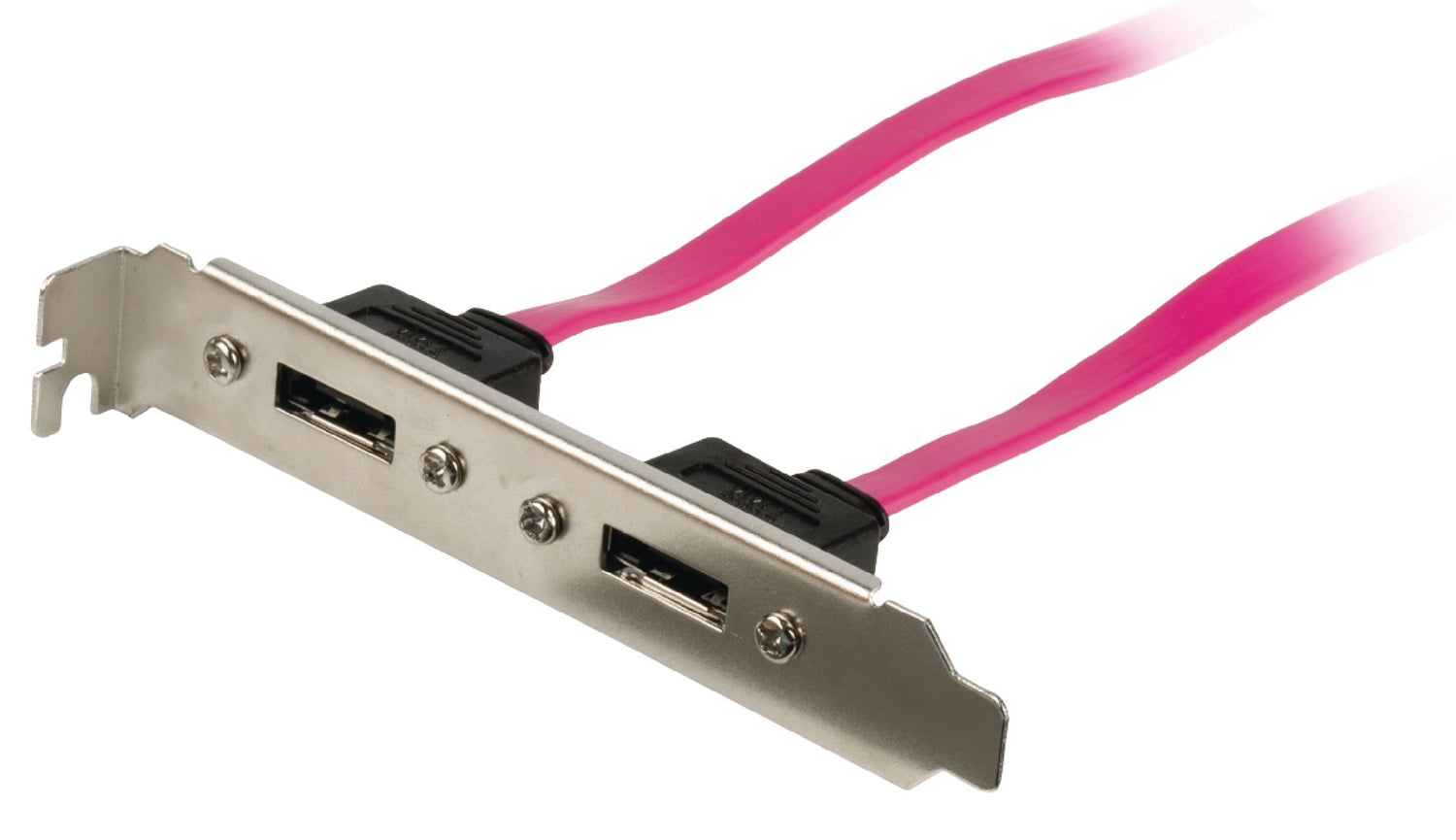 SATA 3 Gb / s Cable Internal 2x SATA 7-Pin Female - 2x SATA 7-Pin Bracket 0.50 m Red