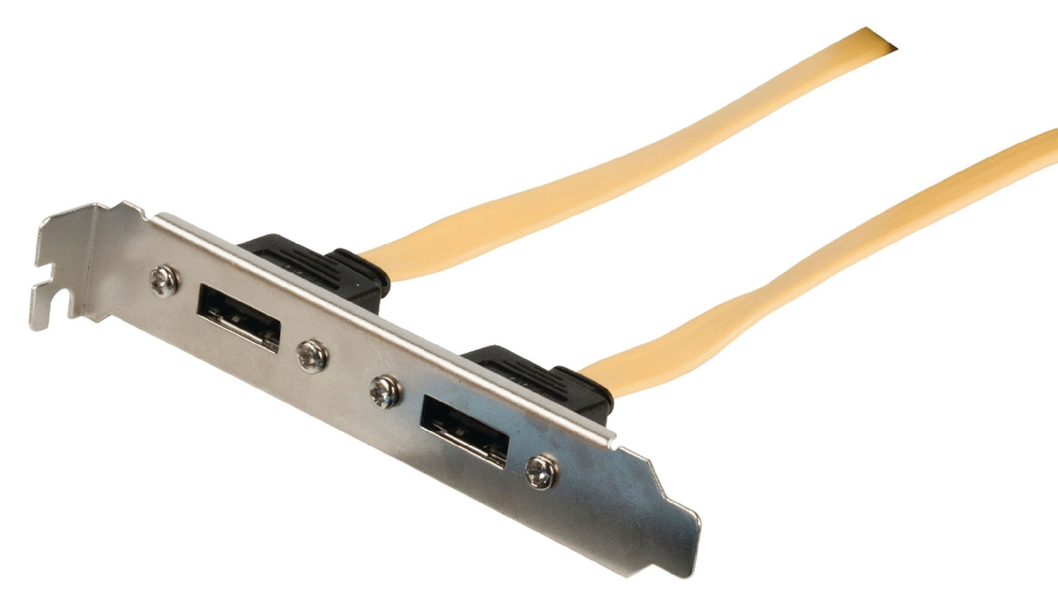 SATA 6 Gb / s Cable Internal 2x SATA 7-Pin Female - 2x SATA 7-Pin Bracket 0.50 m Yellow