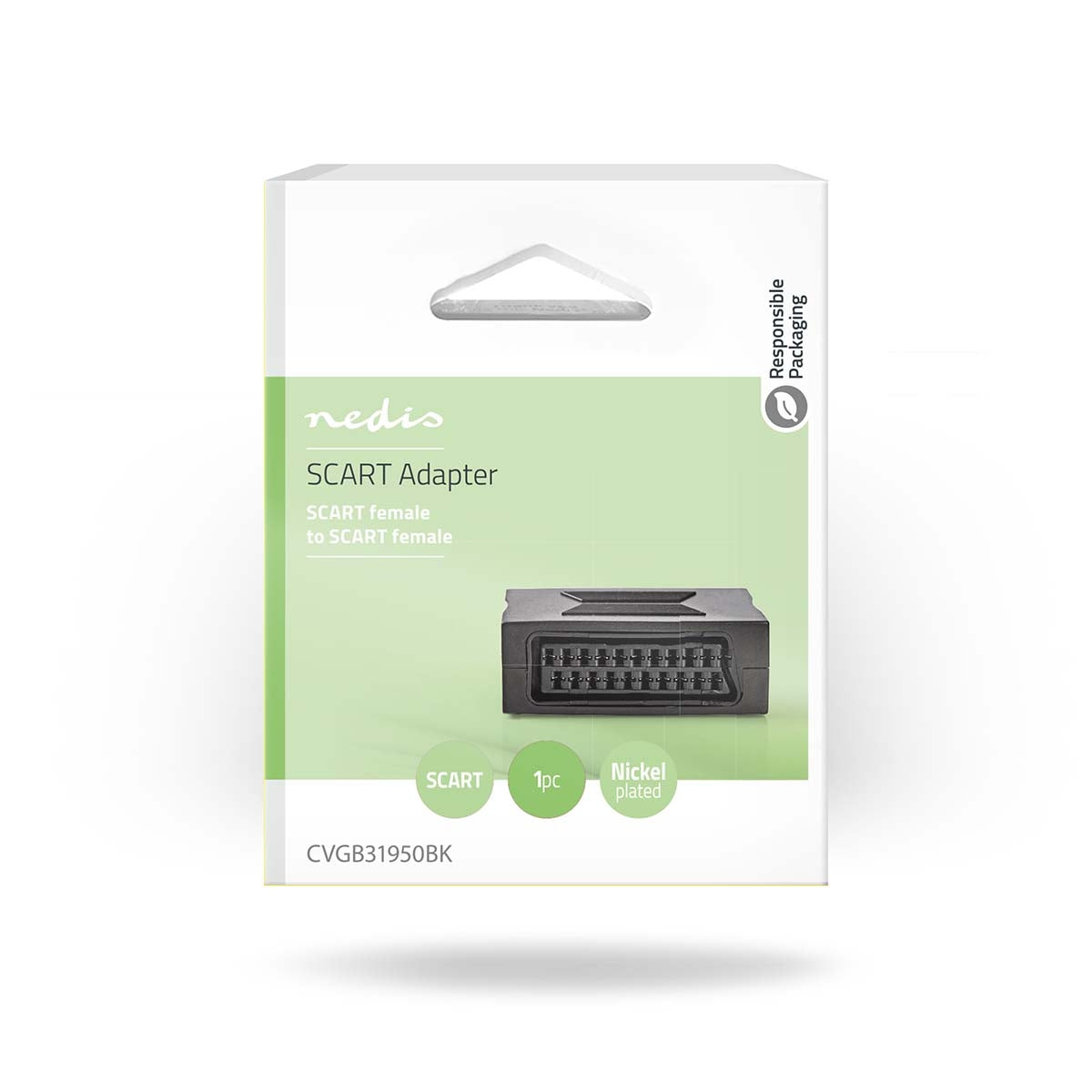 SCART Adapter | SCART Female | SCART Female | Nickel Plated | Straight | ABS | Black | 1 pcs | Box