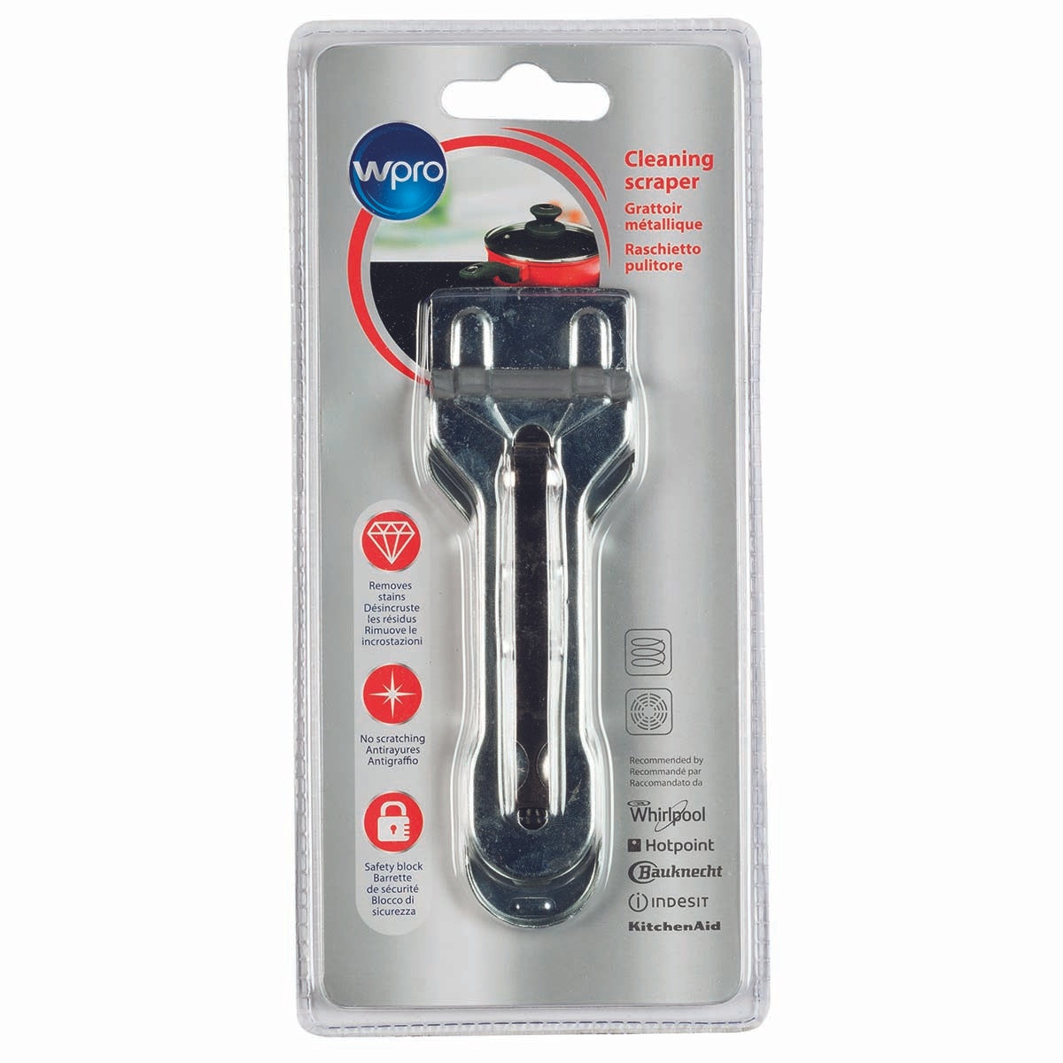 SCR300 scraper for ceramic hobs