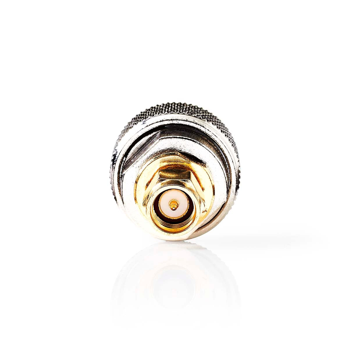 SMA Adapter | SMA Male | N Male | Gold Plated | 50 Ohm | Straight | Copper | Gold / Silver | 2 pcs. | Box
