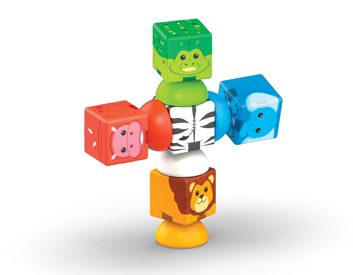 Safari Stacking Blocks, Magnetic, 10 Pieces