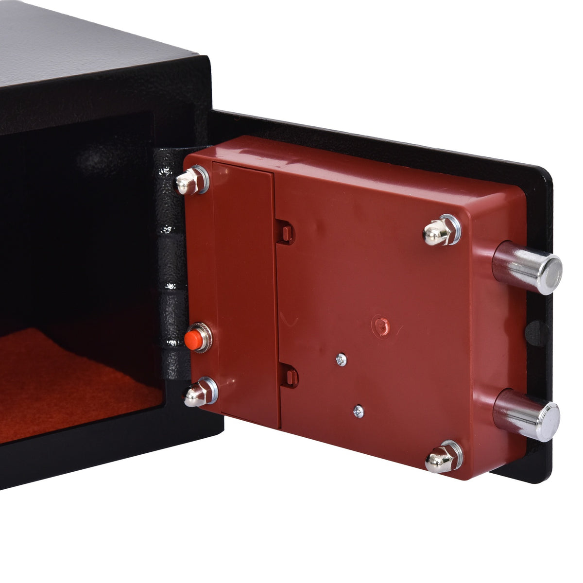 Safe, Furniture Safe With Electronic Lock, Steel, Black, 23X17X17Cm