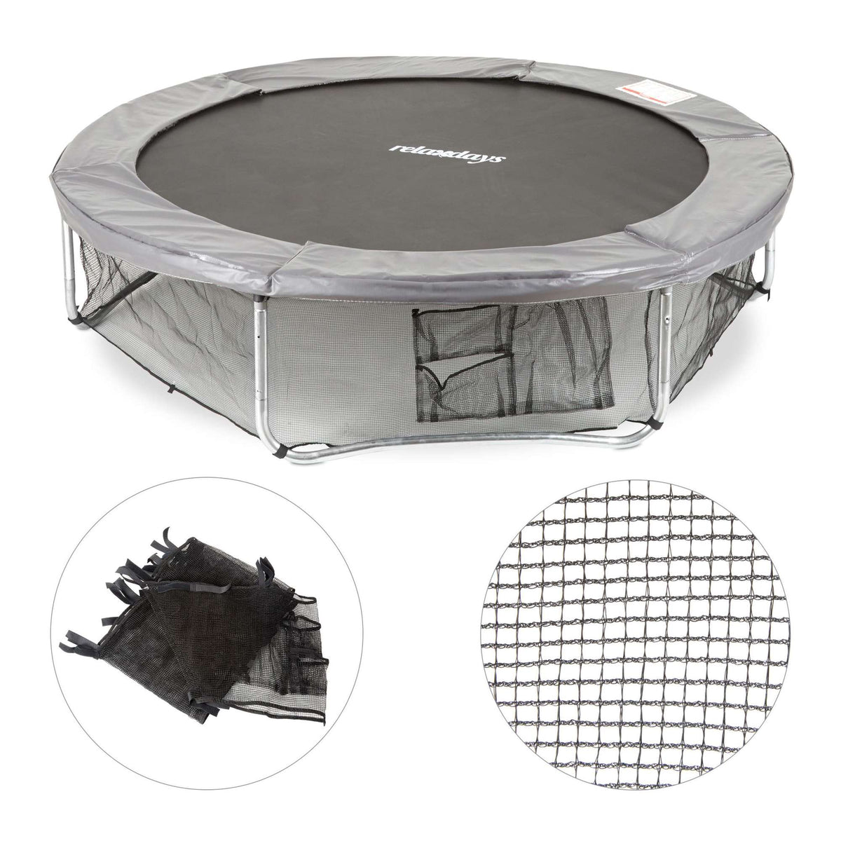 Safety net stand trampoline