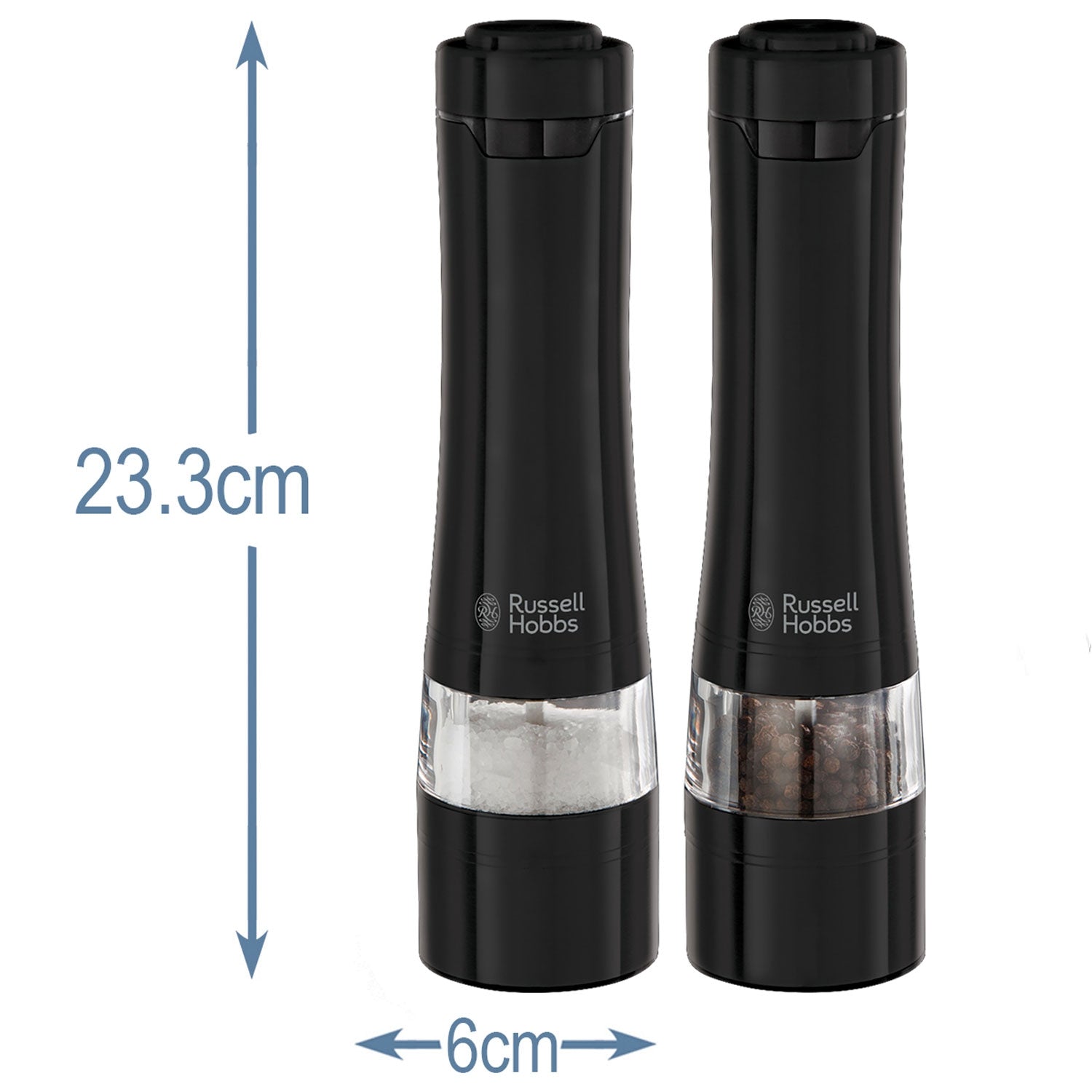 Salt&Pepper Mill Ceramic Steelwork black steel
