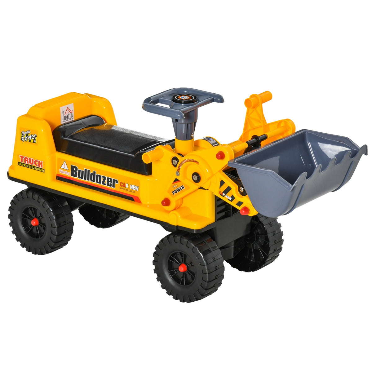Sand Toy Ride-On Car For Children 2-3 Years, Ride-On Vehicle Made Of Pp Plastic, Yellow + Black + Gray