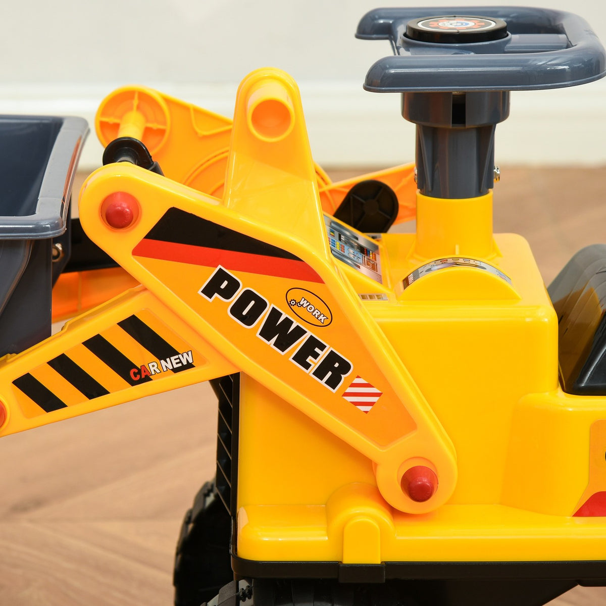Sand Toy Ride-On Car For Children 2-3 Years, Ride-On Vehicle Made Of Pp Plastic, Yellow + Black + Gray