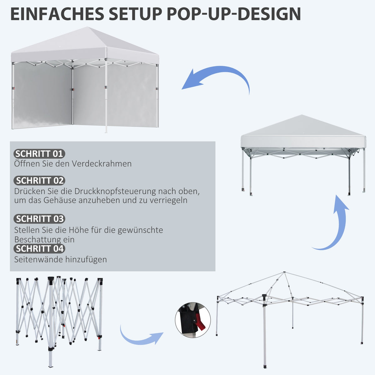 Sandbag, Garden Pavilion, Steel, White