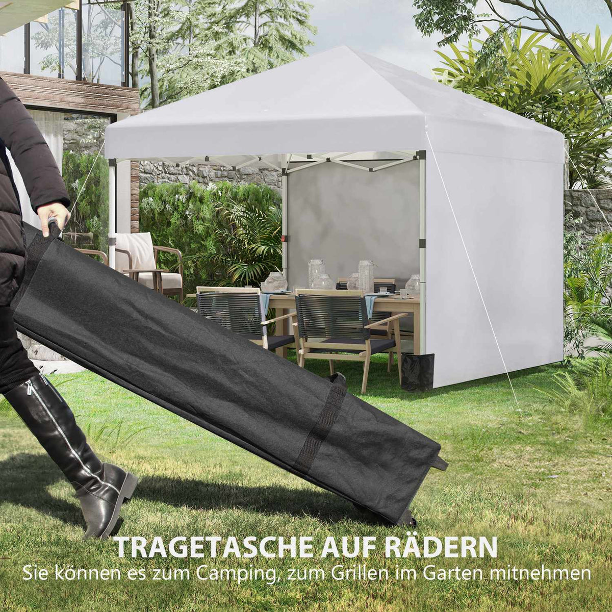 Sandbag, Garden Pavilion, Steel, White