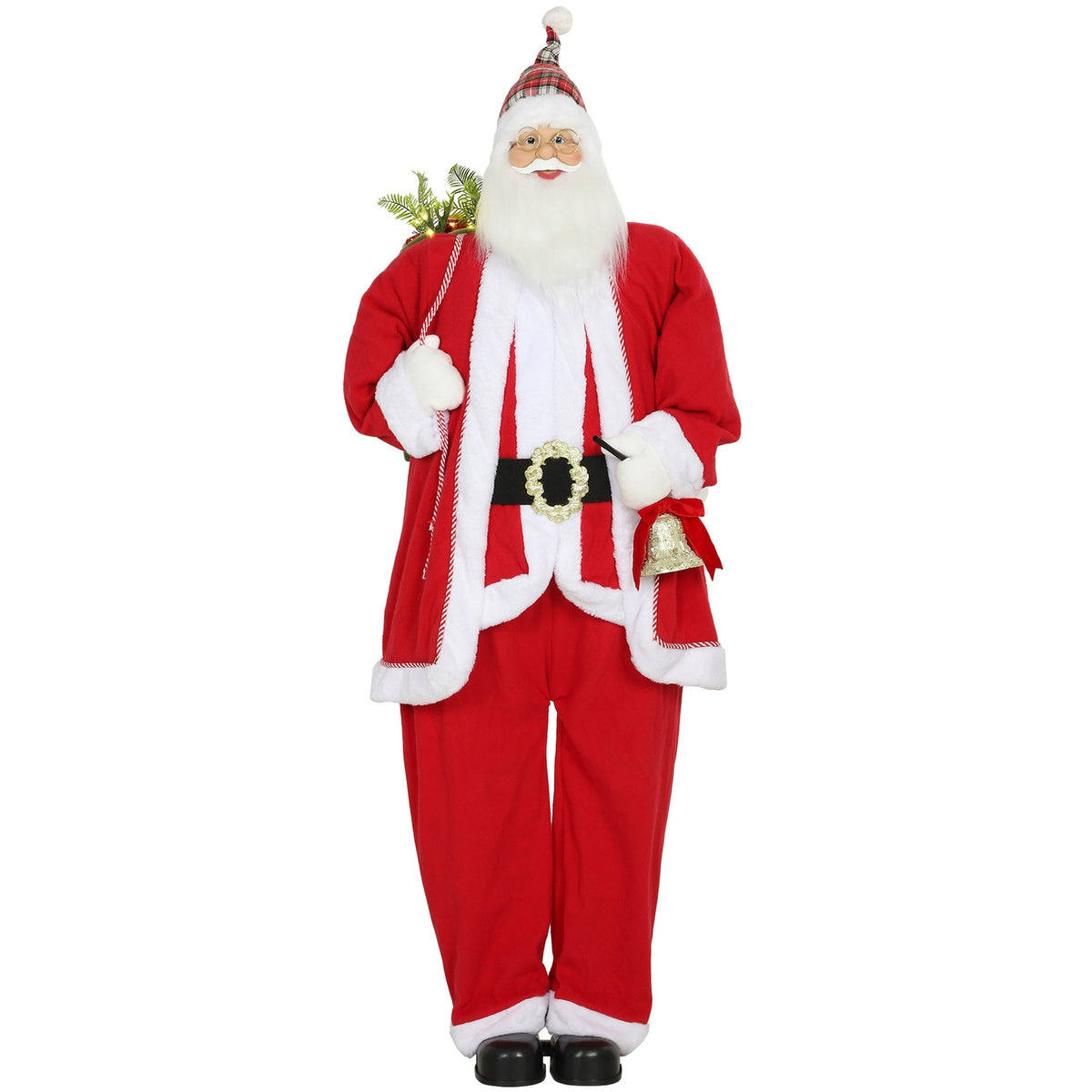 Santa Claus 1.6m with Gift and Bell Sound Function