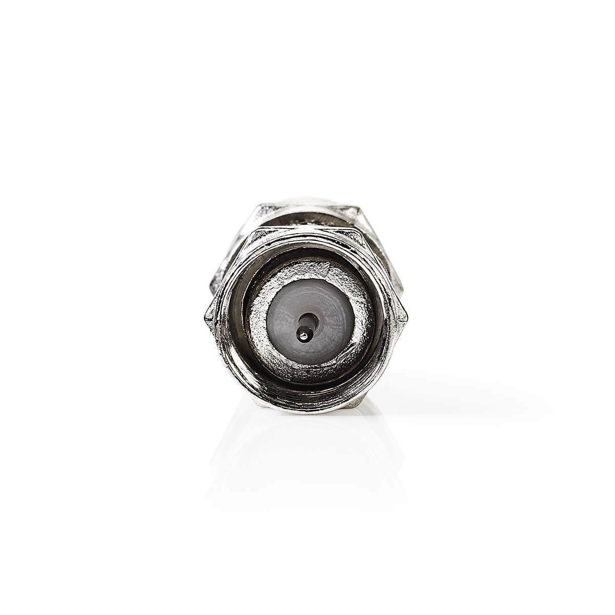 Satellite & Antenna Adapter | F Female | F Female | Nickel Plated | 75 Ohm | Straight | Metal | Silver | 10 pieces. | Envelope