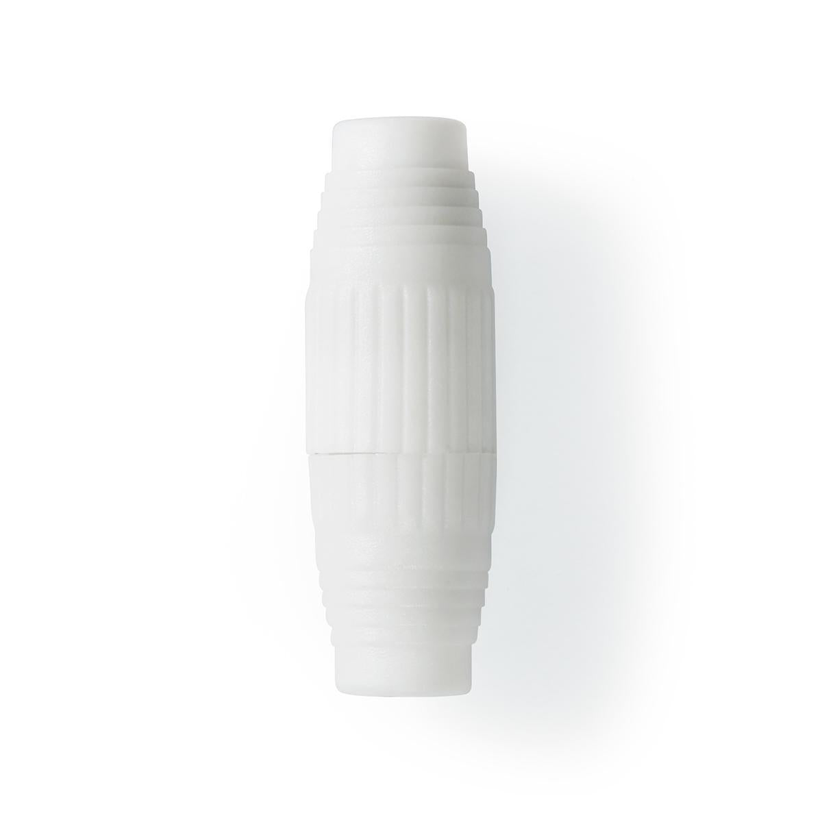 Satellite & Antenna Adapter | IEC (Coax) Female | IEC (Coax) Female | Nickel Plated | 75 Ohm | Straight | Plastic | White | 1 pc. | Window Box with Euro Lock