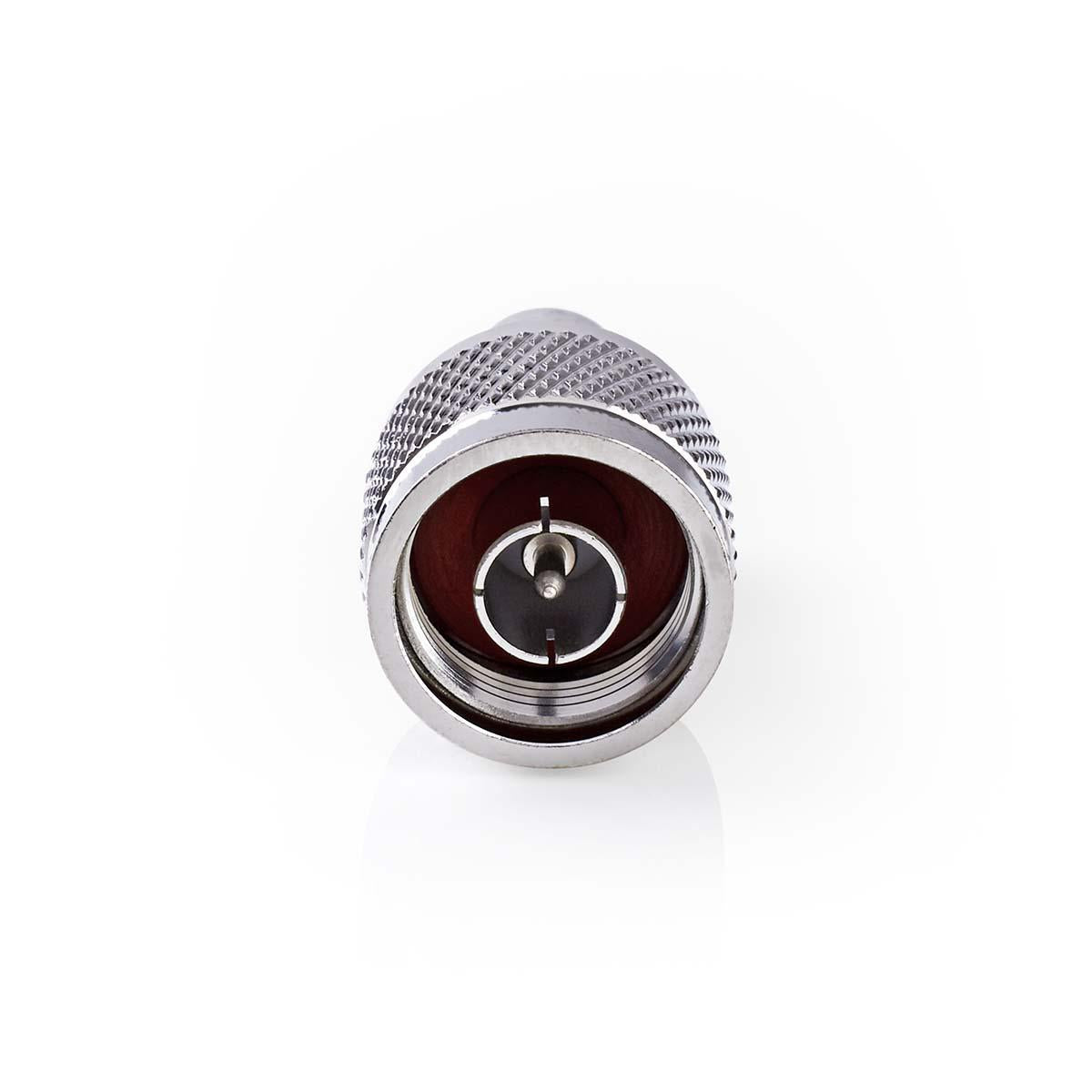Satellite & Antenna Adapter | N Male | BNC Female | Nickel Plated | 50 Ohm | Straight | Metal | Silver | 10 pieces. | Envelope