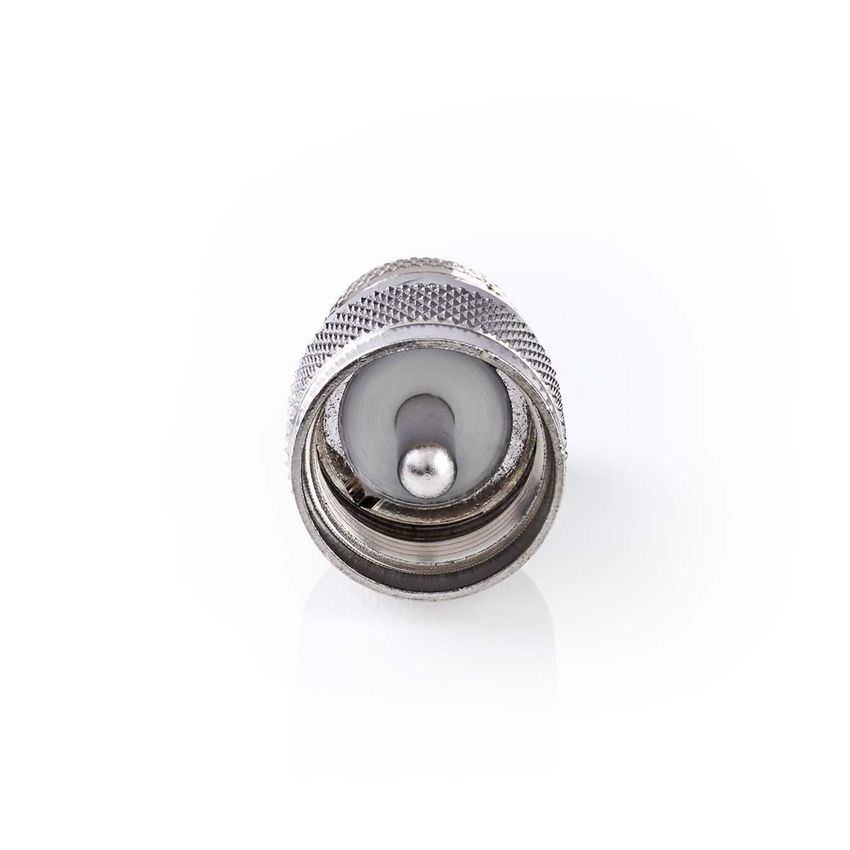 Satellite & Antenna Adapter | PL259 Male | N Female | Nickel Plated | 75 Ohm | Straight | Metal | Silver | 10 pieces. | Envelope