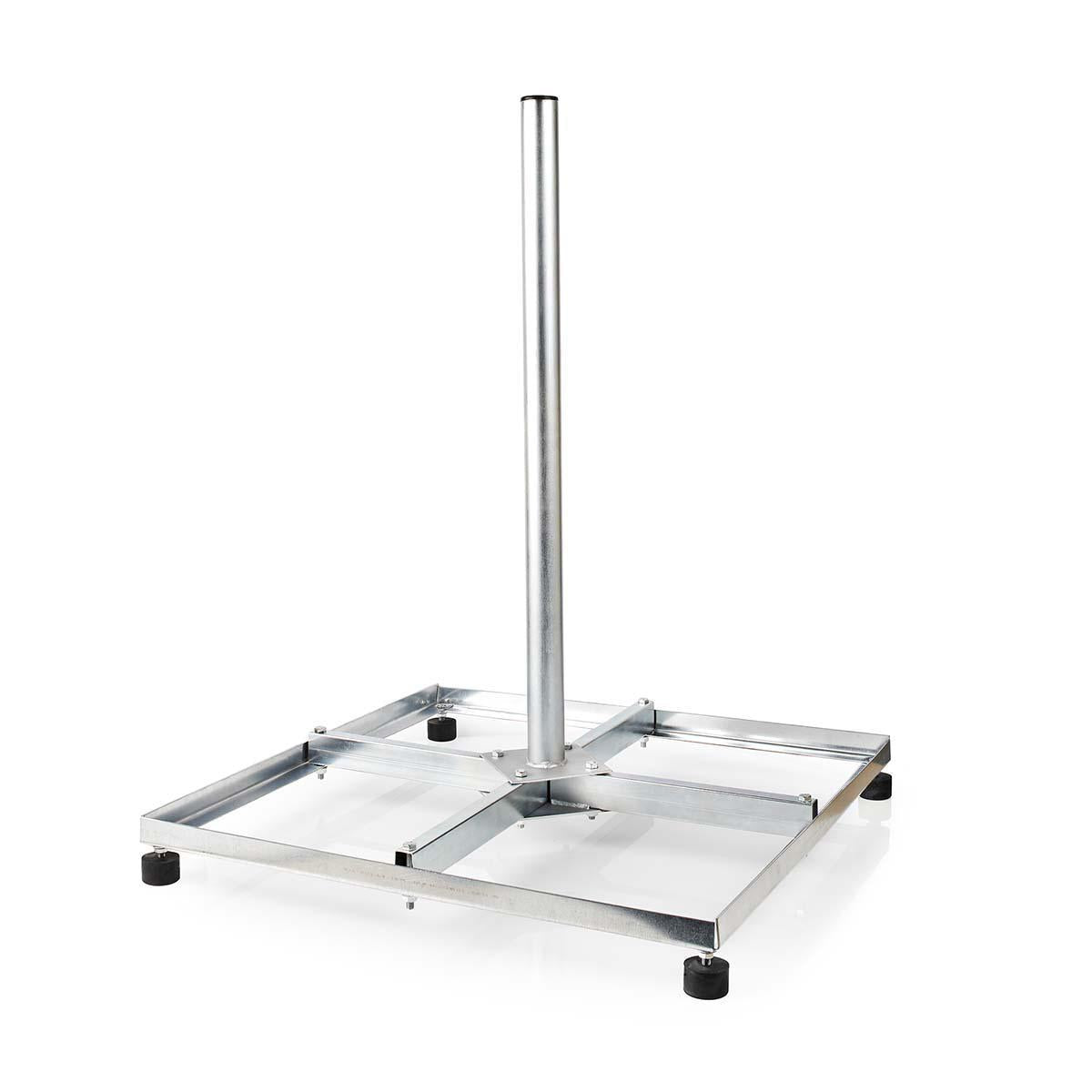 Satellite Balcony mount | Mast length: 0.75 m | Maximum counter size: 90.0 cm | Bottom plate size: 4 x 30 x 30 cm | Steel | Silver