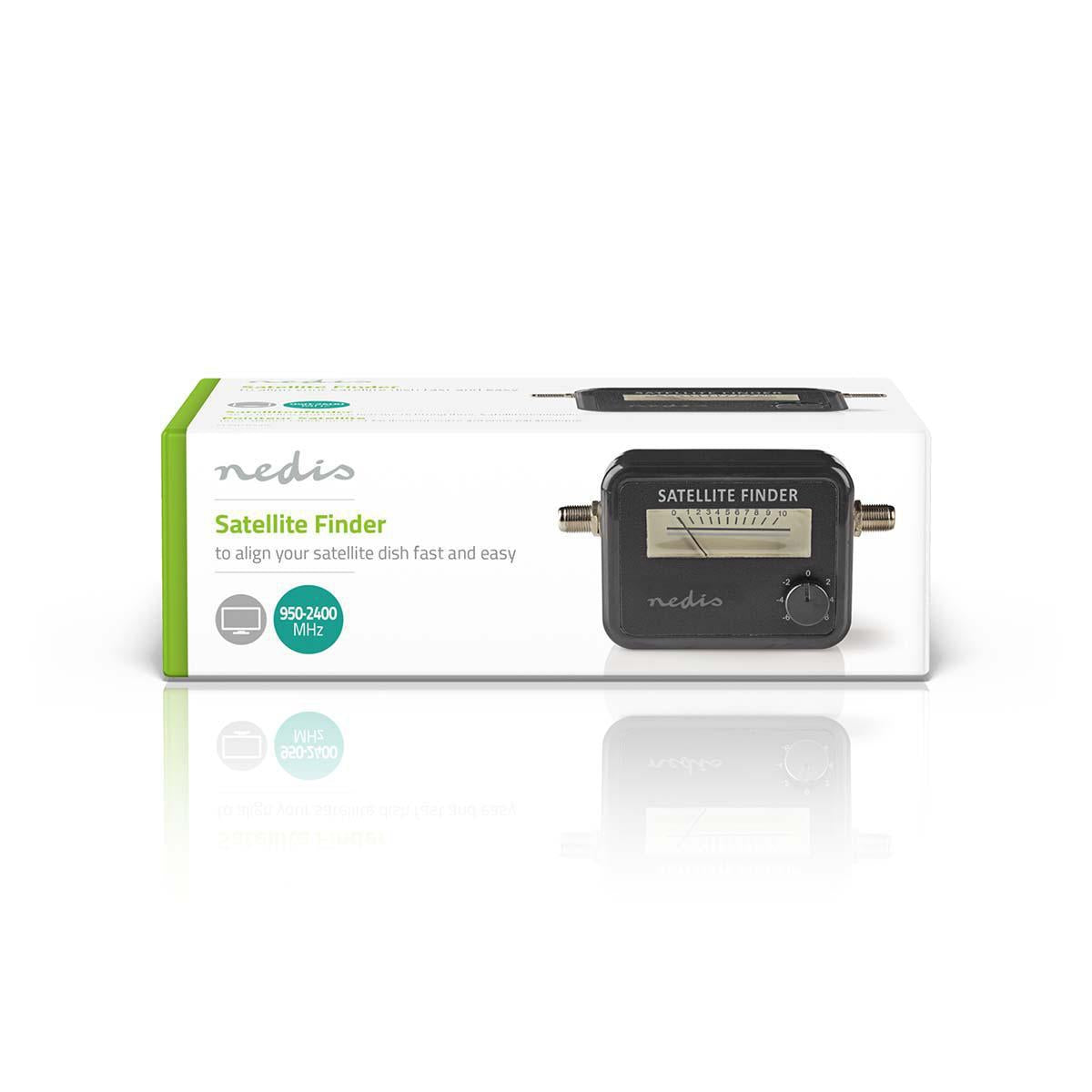 Satellite Signal Strength Meter | 950-2400 MHz | Input sensitivity: 83 dB | Output level: 102 dBuV | Black