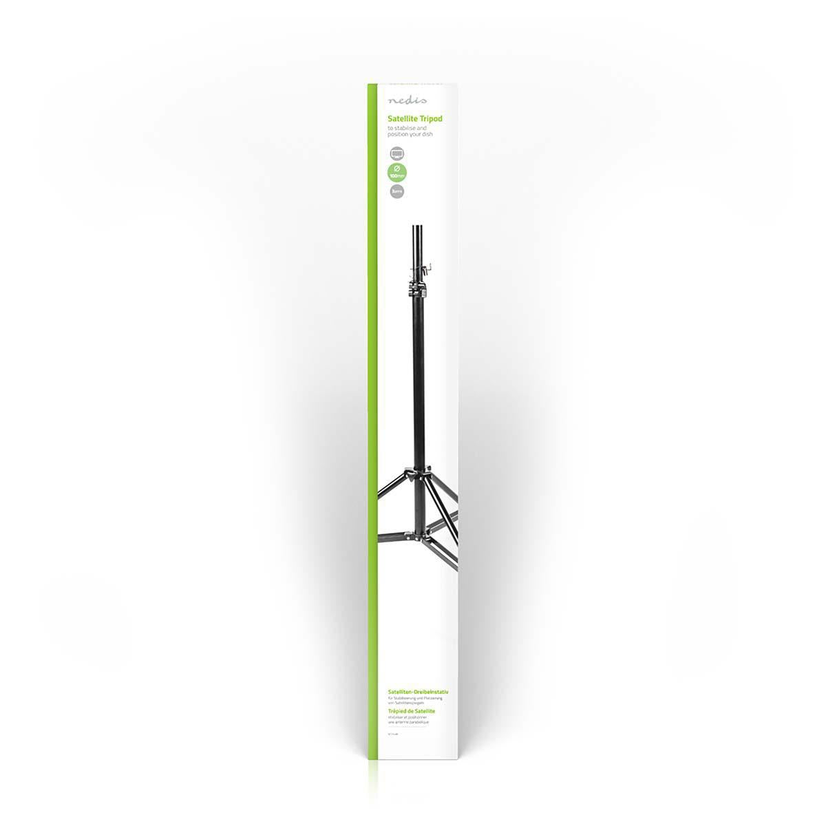 Satellite Tripod | Mast length: 1.05 m | Maximum disk size: 100.0 cm | Tube diameter: 34.5 mm | Aluminum | Black