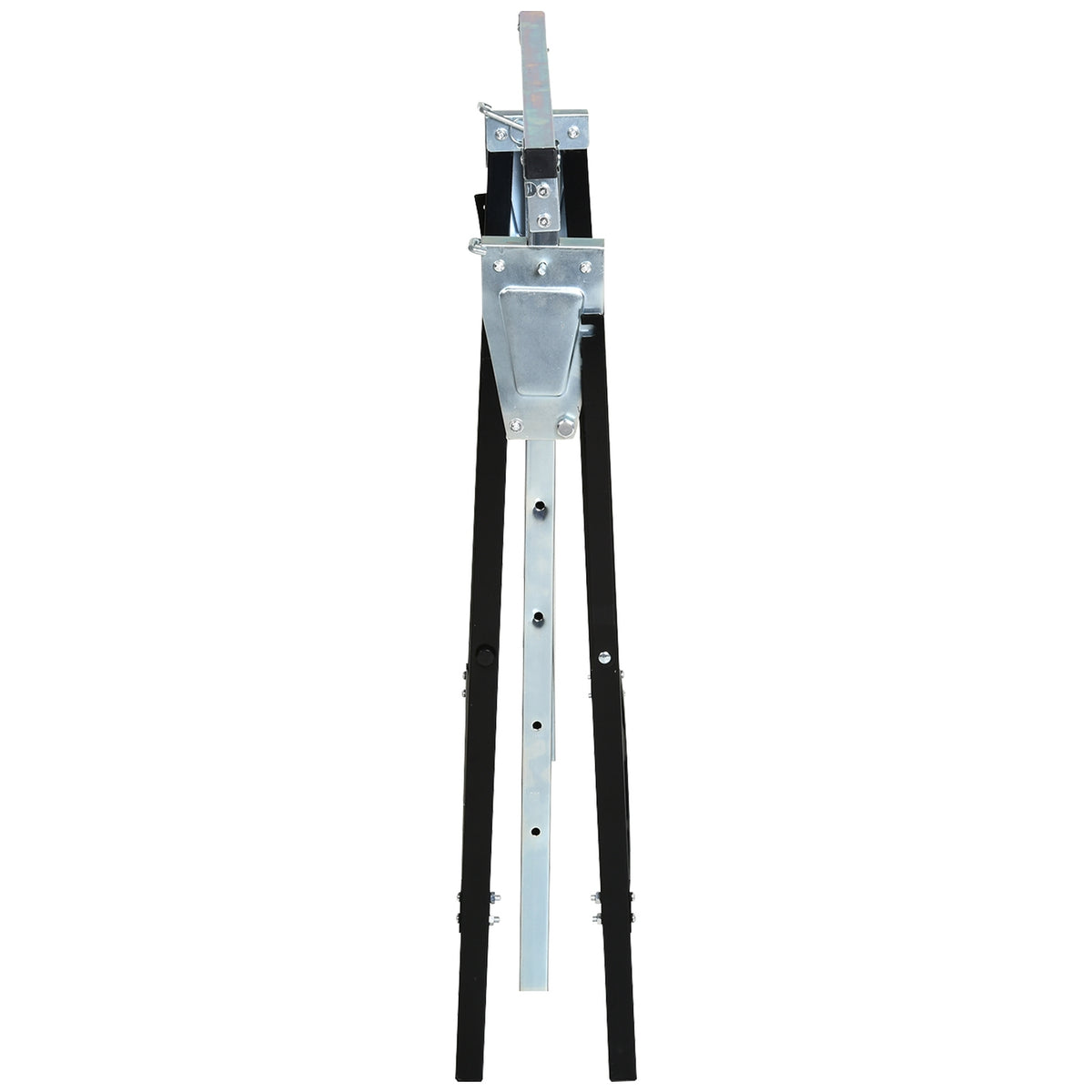 Sawhorse Height-Adjustable, Foldable, Metal, Black, 68X56X80-130Cm, Load Capacity Up To 200Kg
