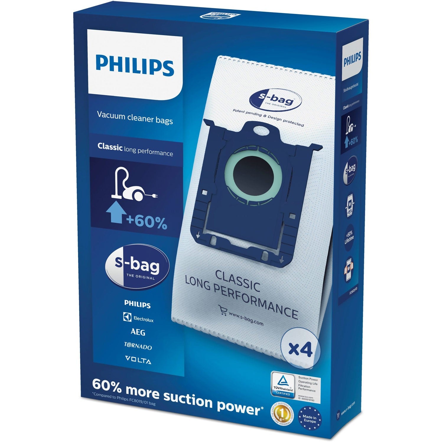 S-bag Vacuum cleaner bags Philips Original New S-bag
