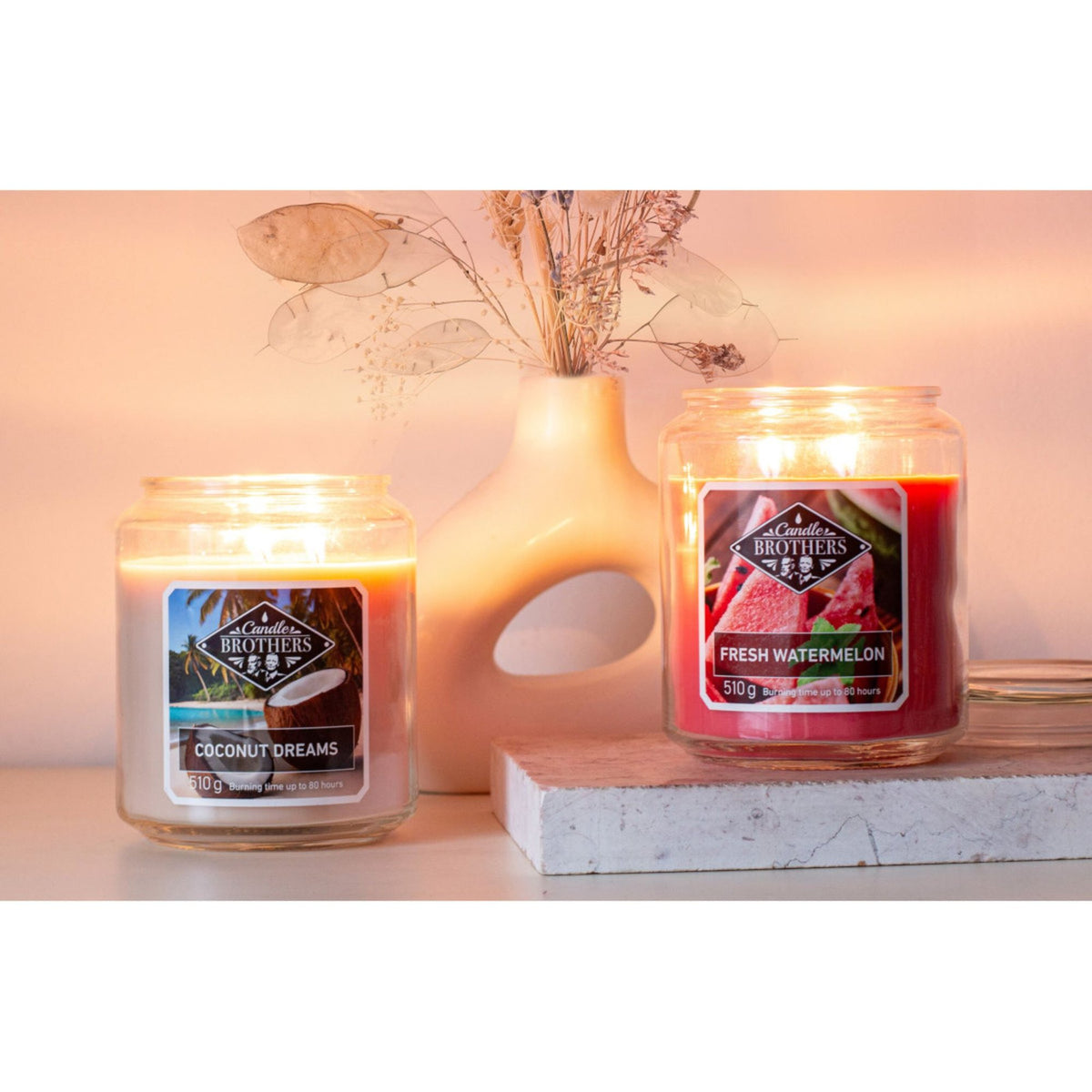 Scented Candle with Two Wicks – Long-Lasting Fragrance