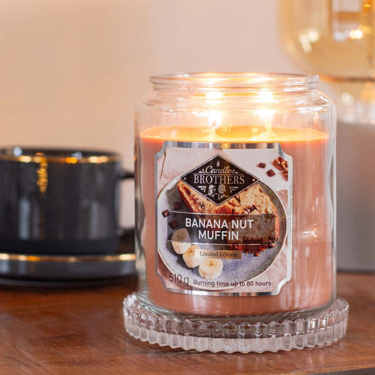 Scented Candle with Two Wicks for Relaxation