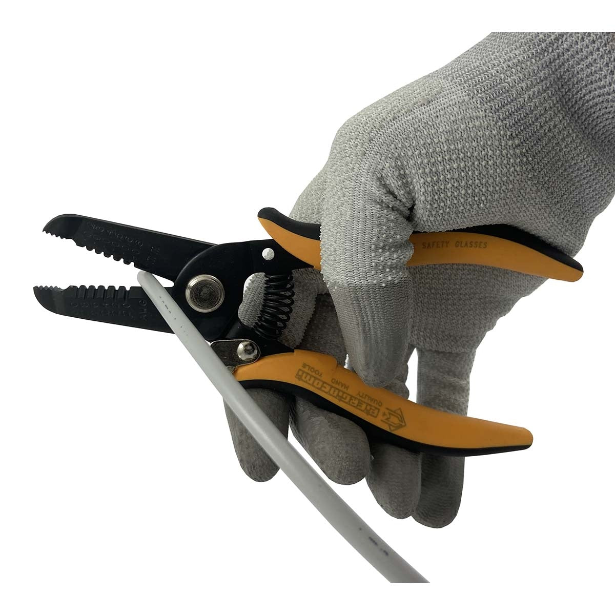Scissors, wire stripper, pliers in one tool